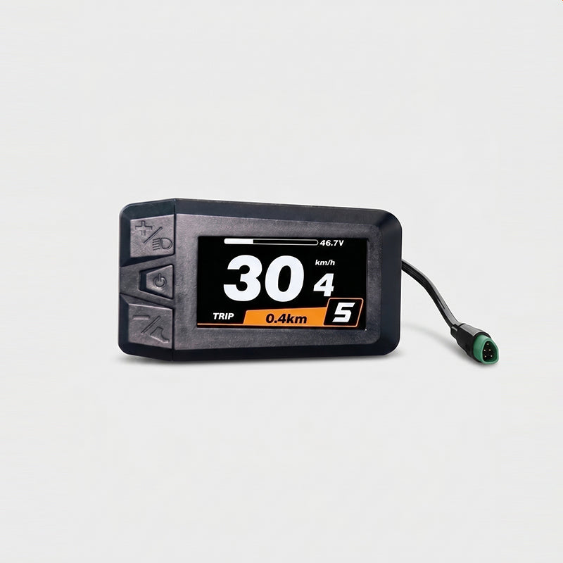 1.9 Inch TFT Color Display, CAN Protocol 5 Pin Male Triangular Connector, E-Bike Dashboard Compatible with Bafang BBS CAN Series Mid Drive Motors