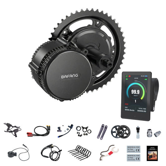 BAFANG CAN BBS02S 48V 750W Mid Drive Kit C010/C101 Display 44T