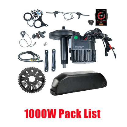 BAFANG BBSHD UART 52V 1000W Mid Drive Kit 750C-BLE 120mm BB 46T