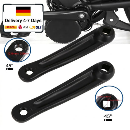 E-Bike Crank Arm Pedal Set 45° Square for BAFANG M300 M400