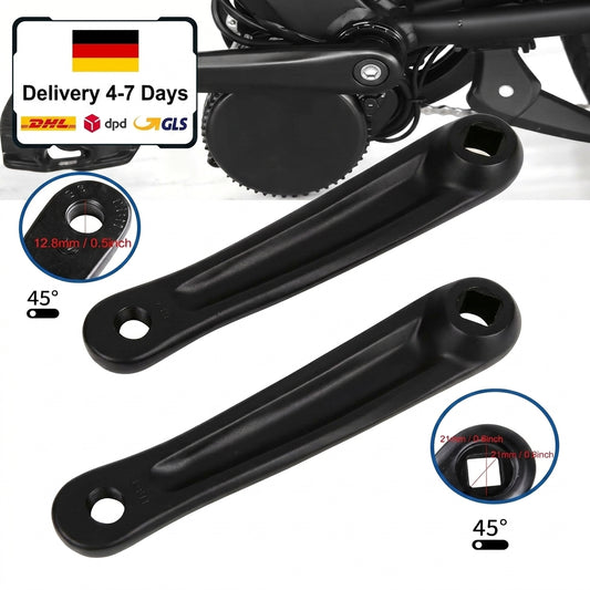 E-Bike Crank Arm Pedal Set 45° Square for BAFANG M300 M400