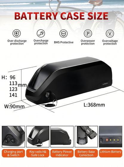 Polly 36V 13Ah-25Ah E-Bike Battery Smart BMS with 2A/3A Charger