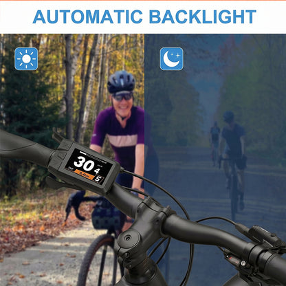 1.9 Inch TFT Color Display, CAN Protocol 5 Pin Male Triangular Connector, E-Bike Dashboard Compatible with Bafang BBS CAN Series Mid Drive Motors
