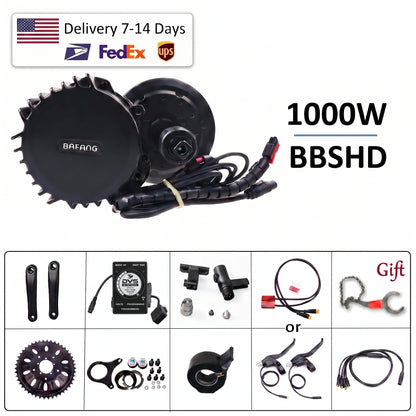 BAFANG BBSHD UART 48V 1000W Mid Drive Kit 850C/860C 100/120mm BB 42T