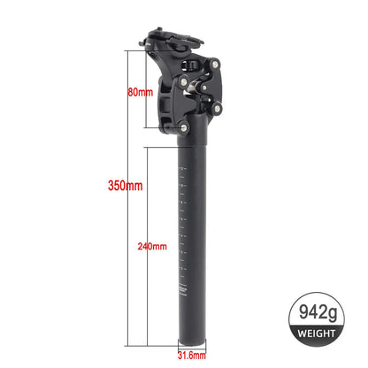 SP-S4 Suspension Seatpost 27.2/30.9/31.6mm 350mm 50mm Travel Adjustable
