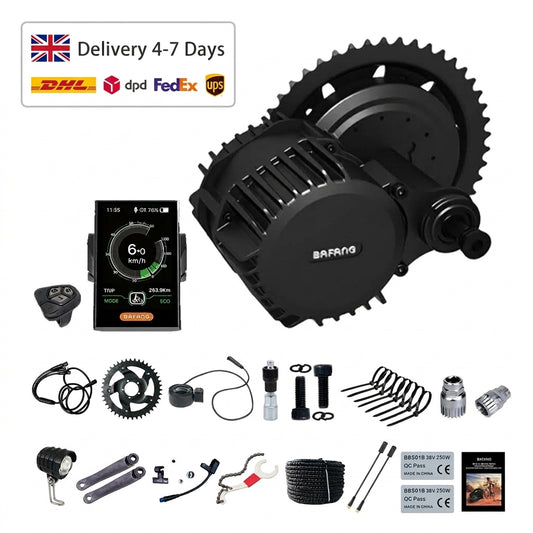 BAFANG 52V 1000W BBSHD UART Mid Drive Motor Kit with C18 Display