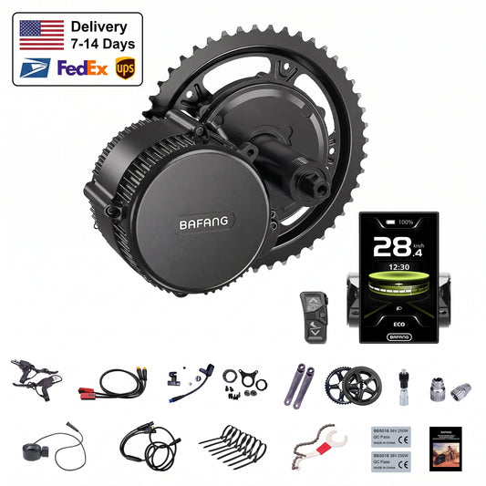 BAFANG CAN BBS02S 48V 750W Mid Drive Kit C010/C101 Display 44T