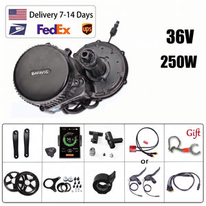 BAFANG BBS01B UART 36V 250W Mid Drive Kit C18 68mm BB 44T