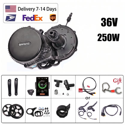 BAFANG BBS01B UART 36V 250W Mid Drive Kit C18 68mm BB 44T