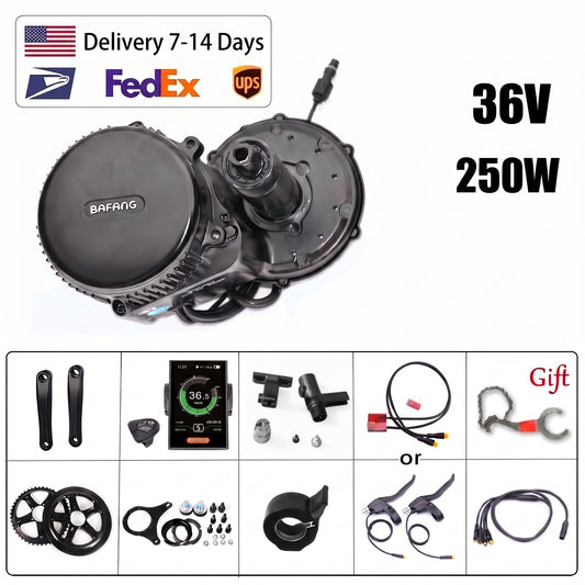BAFANG BBS01B UART 36V 250W Mid Drive Kit C18 68mm BB 44T