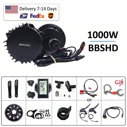 BAFANG 52V 1000W BBSHD UART Mid Drive Motor Kit with C965 Display