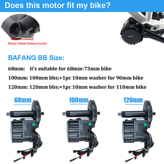 BAFANG BBSHD UART 48V/52V 1000W Mid Drive Kit C18 42T