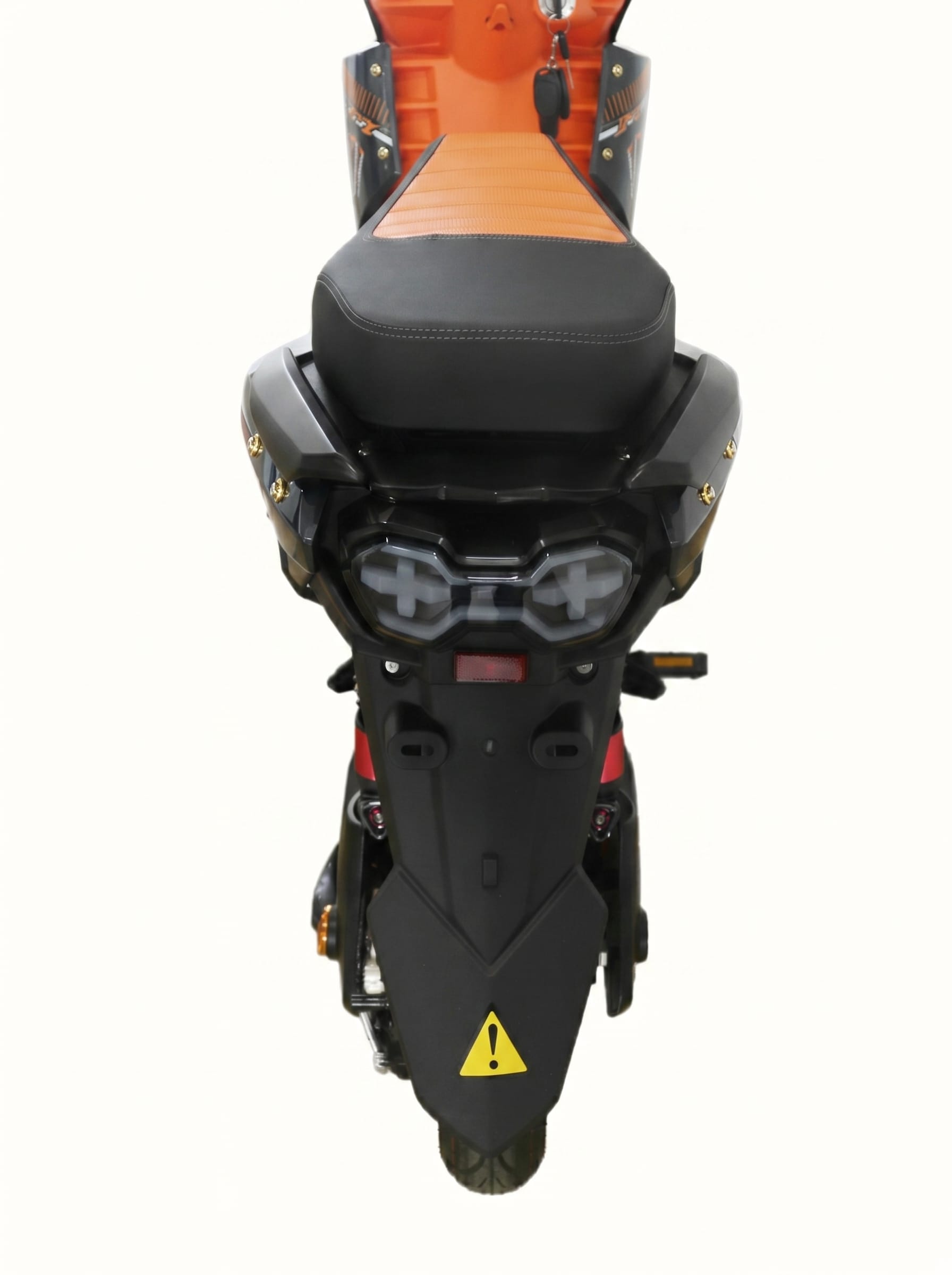 1500W brushless hub motor electric scooter rear view