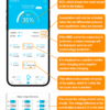 Smart phone APP monitoring interface for INGIMO triangle ebike battery BMS, check SOC power, single cell voltage, cycle count, current and temperature data remotely