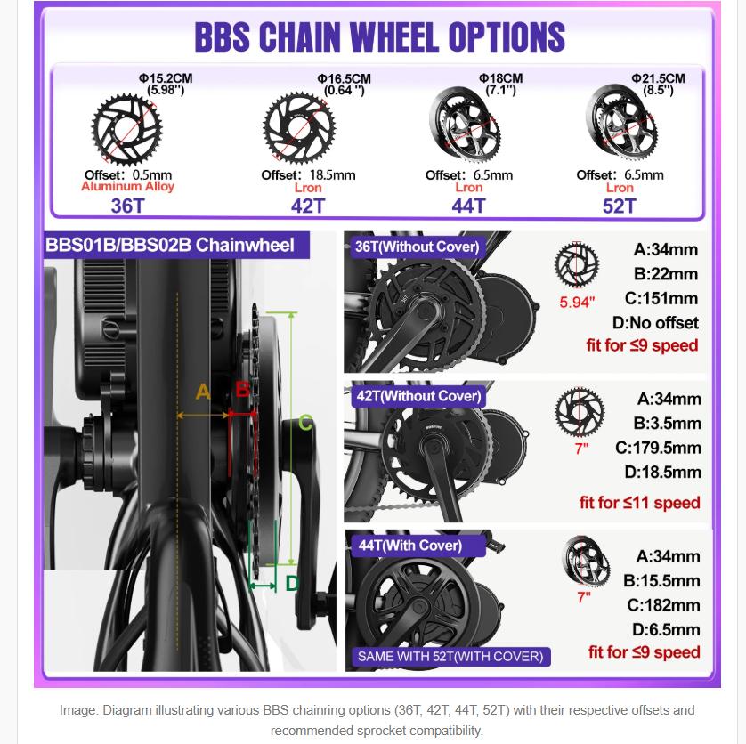 BBS chain wheel options