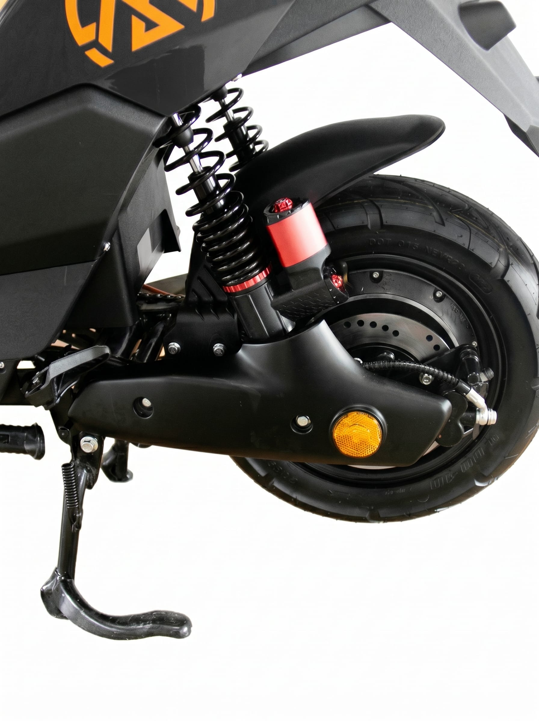 electric scooter rear disc brake detail