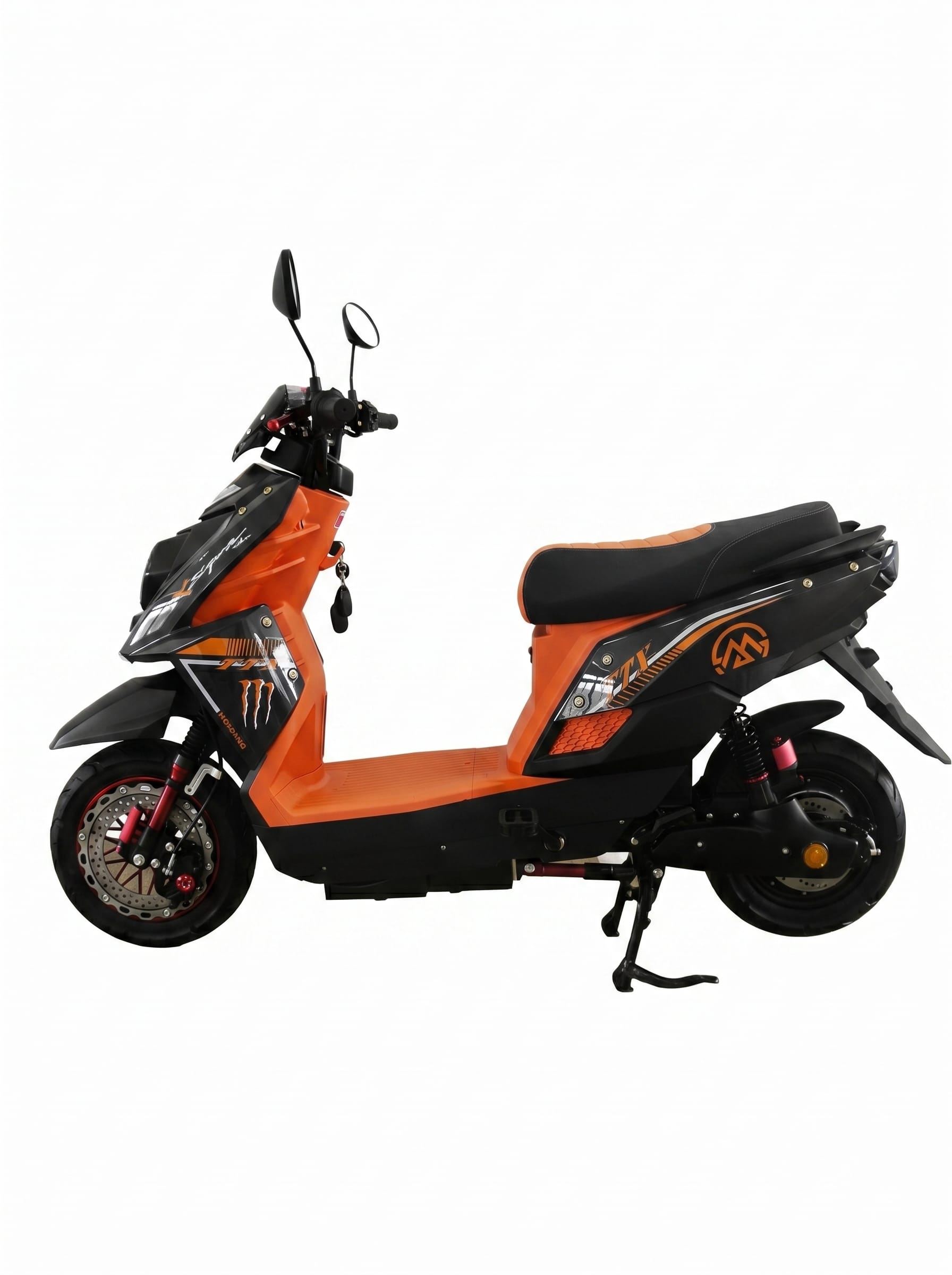 sport electric scooter side view