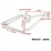 Four-bar mountain bike frame image2