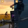 Electric bike LCD display with automatic day and night backlight, touch color screen mounted on bicycle handlebar for e-bike speed mileage power monitoring