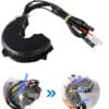 Side-by-side comparison of the upgraded and previous BBSHD/BBS01B/BBS02B eBike controllers, showing the addition of built-in gear shift sensor and 6V headlight connectors. The new controller offers improved compatibility, simplified wiring, and easier installation for BBSHD/BBS01B/BBS02B electric bike conversion kits.