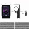 Full technical specs of Bafang CAN ebike TFT screen, size, voltage, IPX5 waterproof, Type-C charging