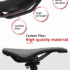 High quality carbon fiber bicycle saddle rail, high strength corrosion resistant carbon bow, adjustable mounting scale for road mtb gravel bike