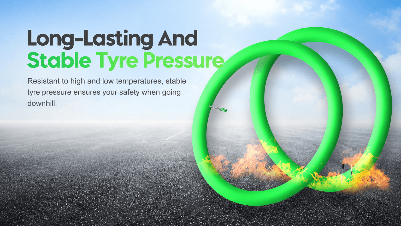 CYCLAMI TPU MTB inner tube high low temperature resistant stable air pressure safe downhill riding anti heat deformation