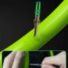Cyclami MTB inner tube reinforced nozzle interface process, prevents air leakage at valve connection point
