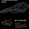 Waterproof wear-resistant microfiber bike saddle, narrow front anti-thigh rub ergonomic hollow design, pressure relief bicycle seat for long distance cycling