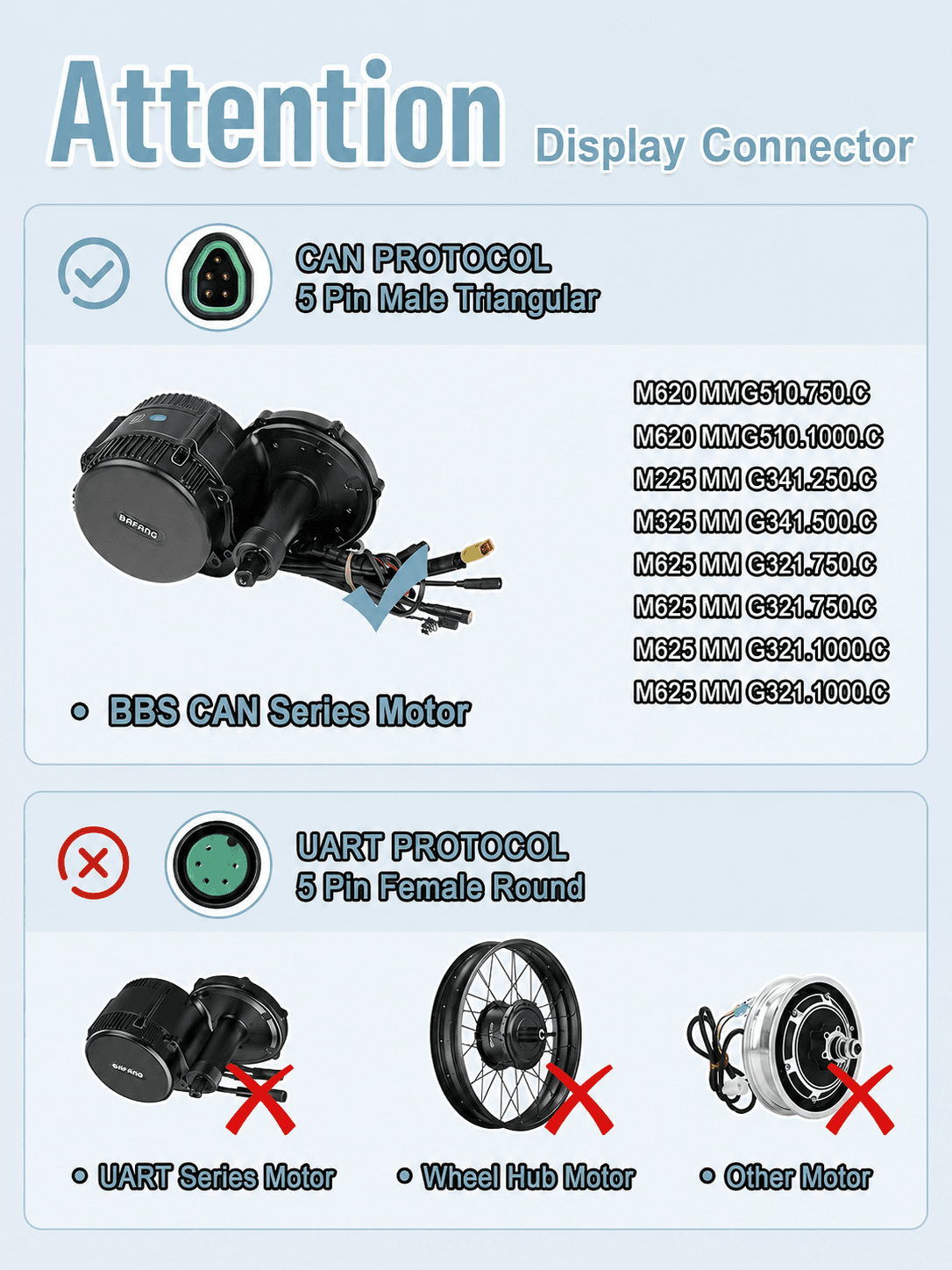 Bafang CAN Bus 3.5" Color TFT Ebike Display for BBS01B/BBS02B/BBSHD Mid Drive Motors - Image 8