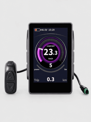 3.5 inch color TFT ebike display with handlebar switch, 5pin triangular CAN plug for Bafang BBS02B/BBS01B/BBSHD mid drive motor