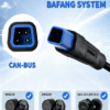 4 pin CAN-BUS blue square plug speed sensor connector, match Bafang BBS01B BBS02B BBS-HD mid drive electric bike motor system