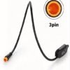 3-pin orange port close-up for Bafang SS01 gear shift sensor, e-bike motor wiring accessory
