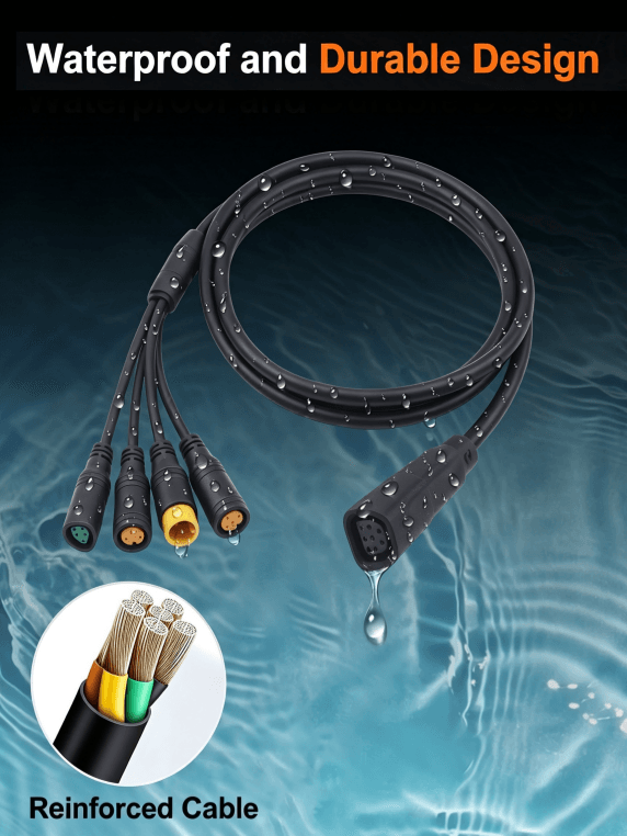 1200mm 1T4 CAN Bus Harness Cable for Bafang Mid Drive Motor - Image 4