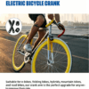 Outdoor seaside cycling lifestyle photo, yellow frame road bike, AC08 crank arm upgrade fits e-bikes, mountain bikes, folding bikes and hybrid bicycles