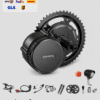 Bafang CAN Bus mid drive motor conversion kit with complete accessories including crank arms, chainring, controller, sensors and installation parts for electric bike upgrades