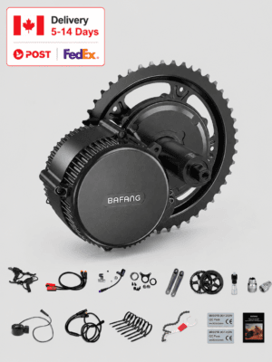 Full set Bafang UART communication mid mount ebike conversion kit 48V/52V 1000W with all installation accessories, Canada warehouse FedEx delivery 5-14 days