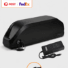 Parrot lithium e-bike battery pack with charger, high capacity electric bicycle replacement battery for e-bike
