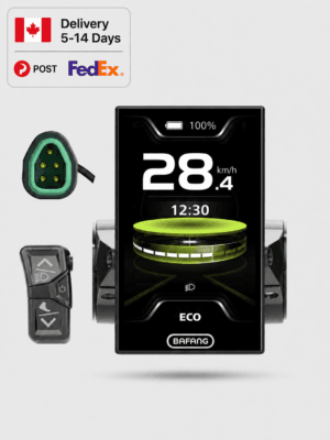 DPC010 LCD dashboard with control switch and 5 pin CAN connector, electric bike speed meter screen for Bafang mid drive motor system